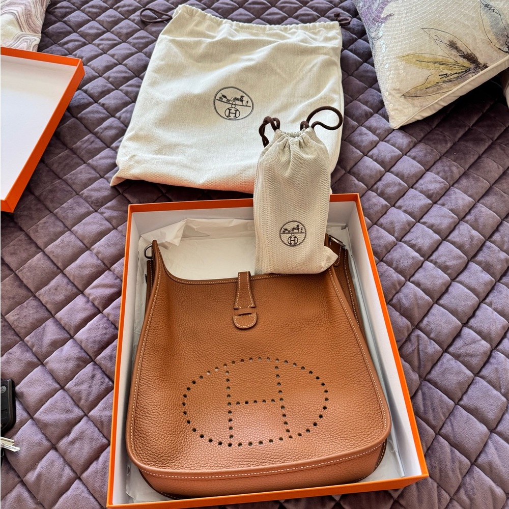 Hermes Tan Crossbody Bag